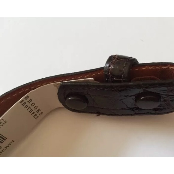 Brooks Brothers authentic alligator belt strap - Picture 4 of 8